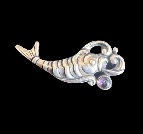 Margot de Taxco Mexico Sterling Silver Amethyst K… - image 1