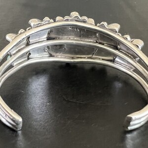 Valentino & Matilda Banteah Zuni Silver Turquoise Petit Point Cuff Bracelet Bild 7