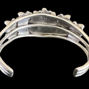 Valentino & Matilda Banteah Zuni Silver Turquoise Petit Point Cuff Bracelet Bild 3