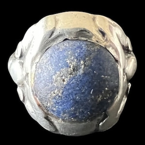 Georg Jensen Denmark 830 Silber Lapis Lazuli Jugendstil Ring Nr. 11A