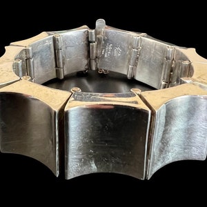 Antonio Pineda Design Taxco Mexico Silver Thumbprint Bracelet