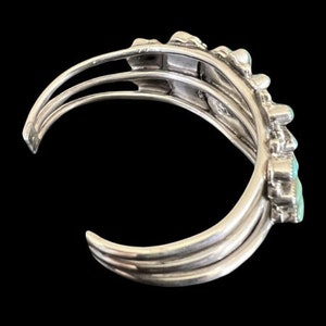 Valentino & Matilda Banteah Zuni Silver Turquoise Petit Point Cuff Bracelet Bild 2