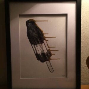 Retro Pop Art, Eis am Stiel Art, Eis am Stiel Kunstdruck, Popsicle Stick Art, Graffiti Kunst, Retro Street Art, Eis Dekor, Eis Kunst, Geschenk Papa
