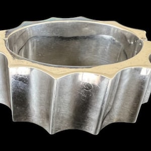 Antonio Pineda Design Taxco Mexico Silver Thumbprint Punk Bracelet 113g
