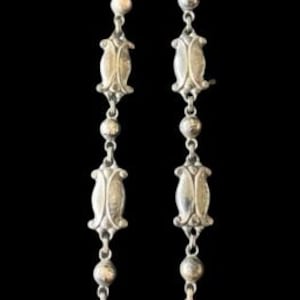 Georg Jensen Danish Sterling Silver Art Deco Moonlight Blossom Necklace No. 15