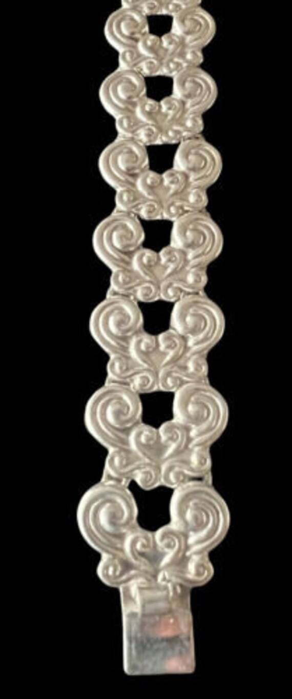 Gerardo Lopez Taxco Mexico 980 Silver Wave Scroll… - image 5