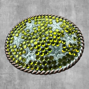 Rhinestone Belt Lime Green - Etsy display picture 1