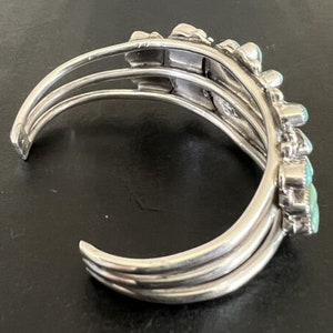 Valentino & Matilda Banteah Zuni Silver Turquoise Petit Point Cuff Bracelet Bild 8