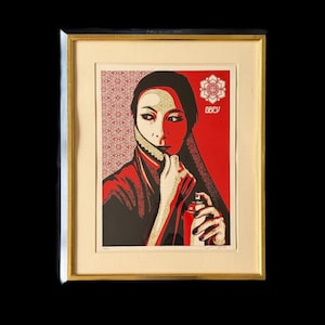 Shepard Fairey Obey Original Signed and Numbered Screen Print Commanda