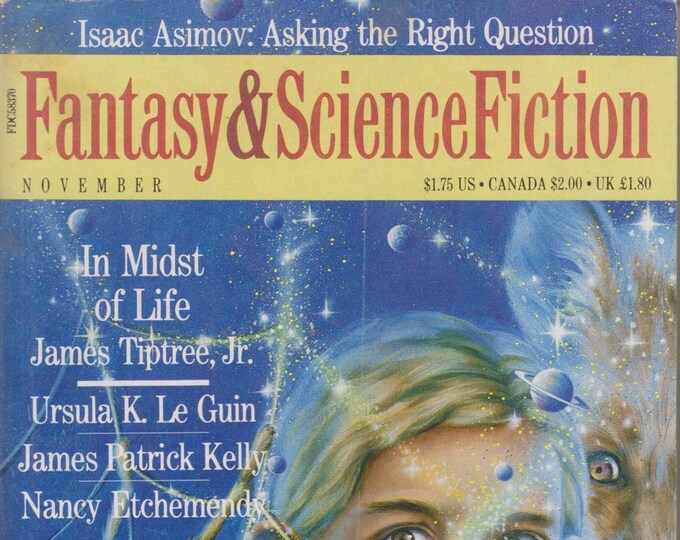 Fantasy & Science Fiction November 1987 In Midst of Life James Tiptree, Jr (Magazine: Science Fiction, Fantasy)