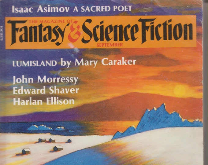 Fantasy & Science Fiction Magazine September 1987 Lumisland Cover (Magazine: Science Fiction, Short Stories)