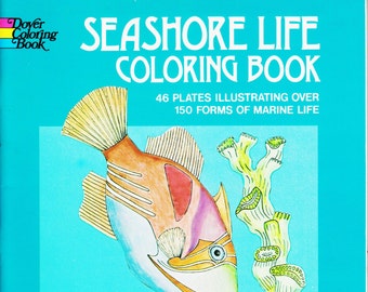 Seashore Life Dover Coloring Book  (Softcover: Children's, Educational) (c) 1973