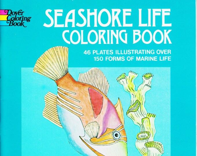 Seashore Life Dover Coloring Book  (Softcover: Children's, Educational) (c) 1973