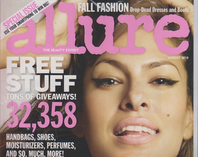 Allure August 2010 Eva Mendes Full Frontal Bravery (Magazine: Women's,  Beauty)