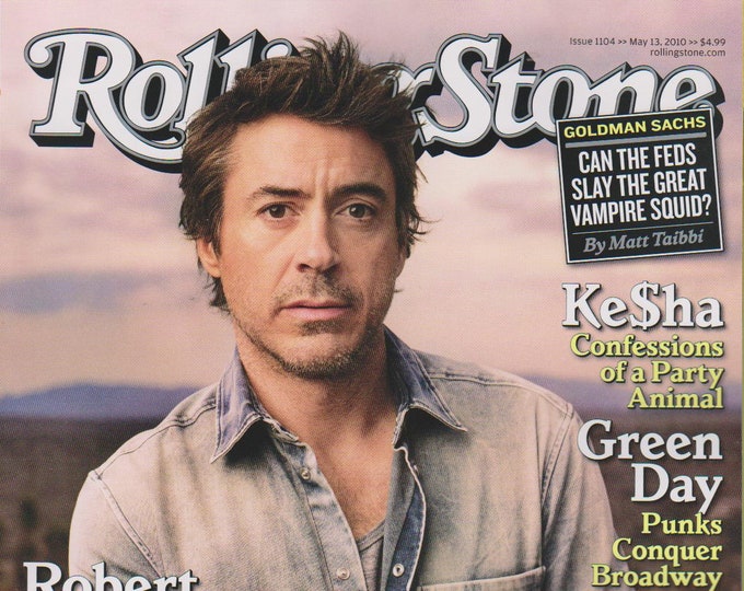 Rolling Stone May 13, 2010 Robert Downey Jr. Hardass, Flake, Superstar - And an Iron Man, Too (Magazine: Music, Commentary)