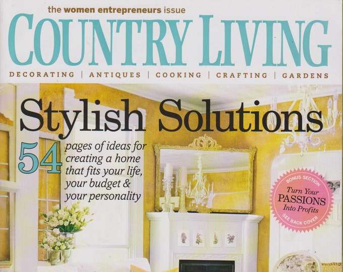 Country Living March 2007 Stylish Solutions 54 Pages of Ideas (Magazine: Home & Garden, Home Decor)