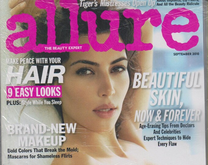 Allure September 2010 Kim Kardashian A Head for Business and A Bod for Sin (Magazine: Women's,  Beauty)