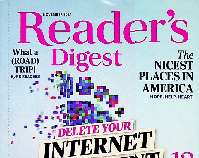 Reader's Digest November 2021 Delete Your Internet Footprint  (Magazine: General Interest)