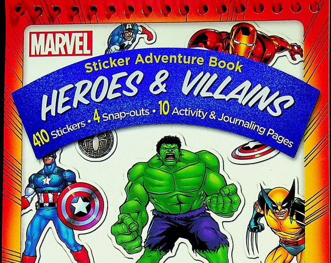 Marvel Heroes & Villains Sticker Adventure Book - Adventure Awaits! (Spiral-bound:  Children's, Stickers))