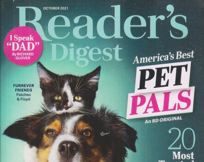 Reader's Digest October 2021 America's Best Pet Pals   (Magazine: General Interest)