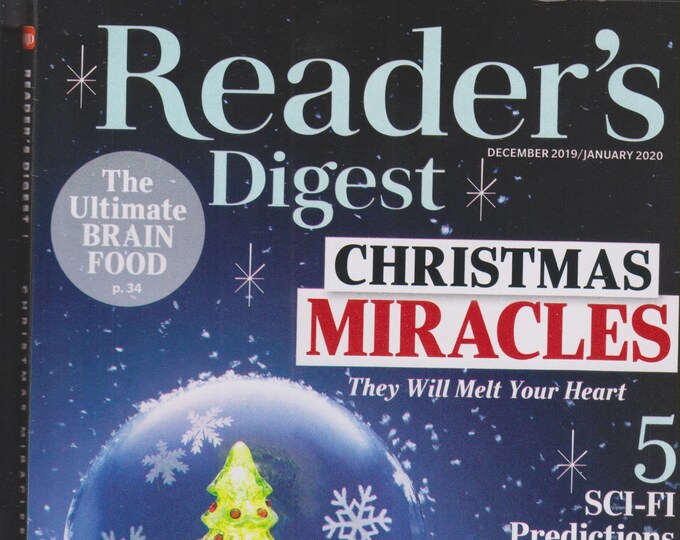 Reader's Digest December 2019 January 2020 Christmas Miracles  They Will Melt Your Heart  (Magazine: General Interest)