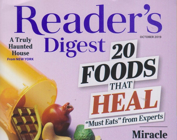 Reader's Digest October 2019 20 Foods That Heal "Must Eats" From Experts (Magazine: General Interest)