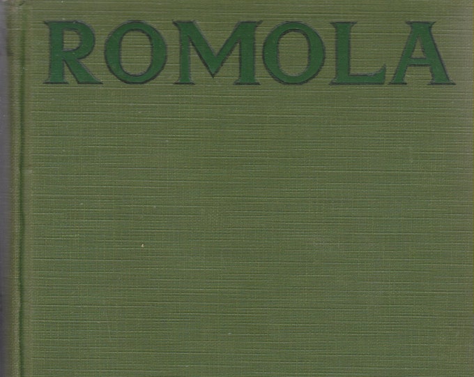 Romola by George Eliot   (Illustrated With Scenes from the 1924 Photoplay (Hardcover: Fiction) circa  1920s