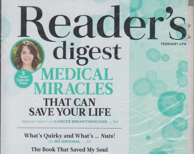 Reader's Digest February 2018 Medical Miracles That Can Save Your Life, Quirky, Wedding Rings, Vitamins (Magazine: General Interest)
