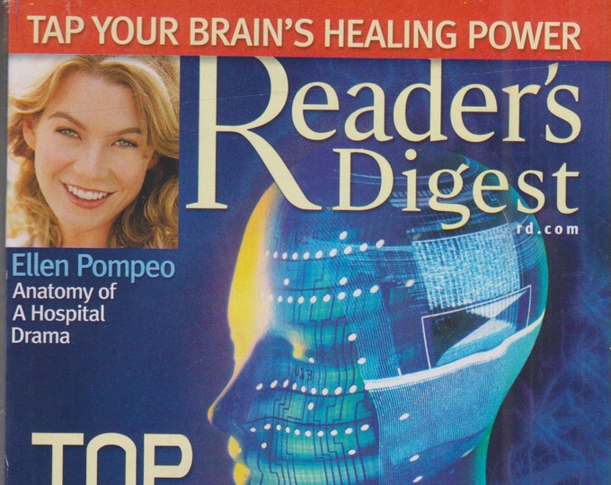 Reader's Digest March 2007 Ellen Pompeo, Tap Your Brain's Healing Power, Top Medical Breakthroughs (Magazine: General Interest)