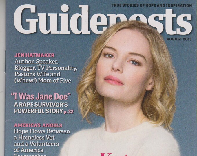 Guideposts August 2015 Kate Bosworth Drawing Spiritual Strength From Her Latest Role  (Magazine, Inspirational)