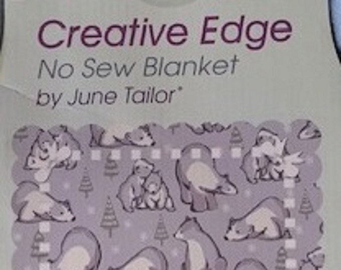 Polar Bear and Snowflakes Creative Edge No Sew Blanket (No Sewing Blanket Kit)  (Crafts, DIY, Sewing Craft)