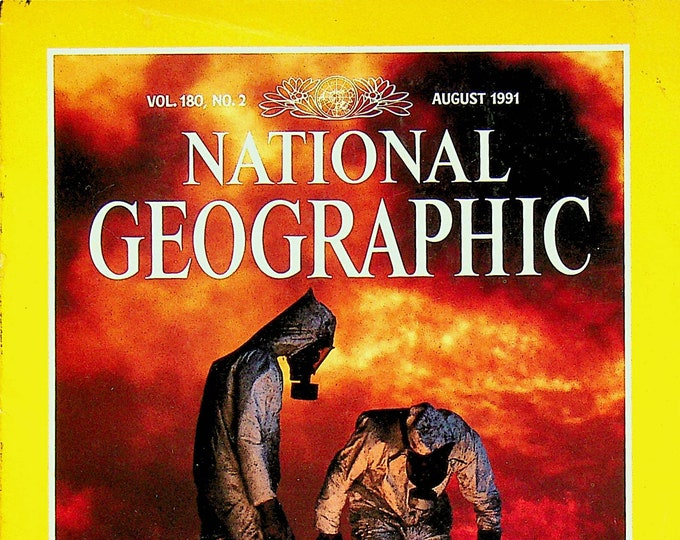 National Geographic August 1991 Persian Gulf, National Parks, Nuclear Power, Cuba, L'Enfant    (Magazine Nature, Geography)