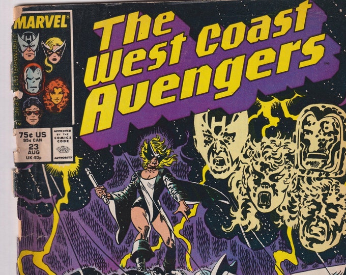 West Coast Avengers Vol. 2 No. 23 August 1987 Marvel  Vengeance Cries the Mockingbird  (Comic:  Superheroes)