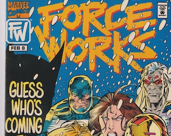 Force Works Vol. 1 No. 8 February 1995 Marvel Comic Guess Who’s Coming to X-mas (Comic: Science Fiction, Superheroes)