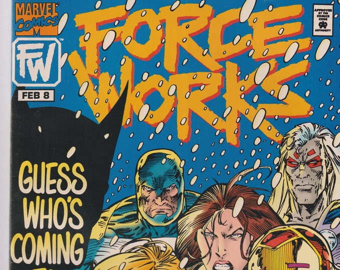 Force Works Vol. 1 No. 8 February 1995 Marvel Comic Guess Who’s Coming to X-mas (Comic: Science Fiction, Superheroes)