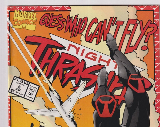 Night Thrasher Vol. 1 No. 5 December 1993 Marvel Comics. Guess Who Can’t Fly? (Comic: Science Fiction, Superheroes)