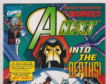 A-Next Vol 1 No 8 Marvel Comics May 1999 The Next Generation of Avengers! Into The Depths!  Anti-Man (Comic: Science Fiction, Superheroes)