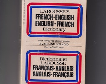 LaRousse's French-English Dictionary (Paperback: Dictionary) 1971