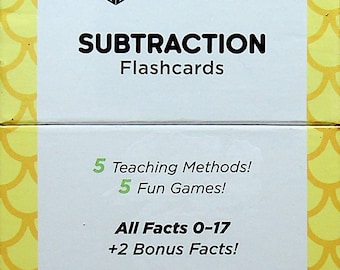 Think Tank Scholar Subtraction Flashcards 173 Cards, 5 Fun Games, 5 Teaching Methods (Children's, Educational, Teacher)