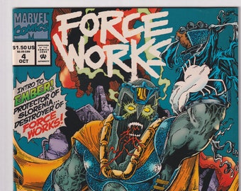 Force Works Vol. 1 No. 4 October 1994 Marvel Comic Intro to Ember! (Comic: Science Fiction, Superheroes)