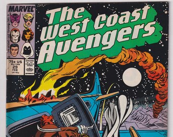 West Coast Avengers #29  Moon Knight Comic Book February 1988