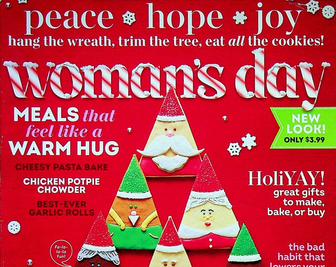 Woman's Day December 2020 January 2021 Peace Hope Joy, Christmas Miracles, Holliday  Issue(Magazine, Women's) 2013