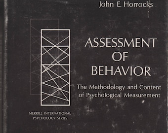 Assessment of Behavior - Psychological Measurement (Hardcover: Psychology) 1964