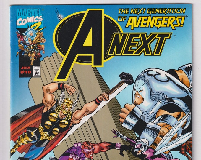 A-Next Vol 1 No 10 Marvel Comics July 1999 The Next Generation of Avengers! (Comic: Science Fiction, Superheroes)