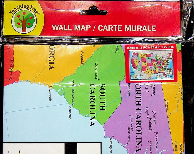 Teaching Tree Wall Map (Poster: United States Map, Educational)