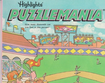 Highlights Puzzlemania #722-60 Puzzle Book (Softcover: Children's) 1990