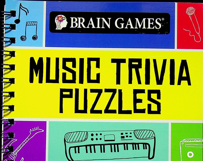 Brain Games Music Trivia Puzzles (Spiral Bound: Activity Book, Puzzles, Pencil Puzzles) 2019