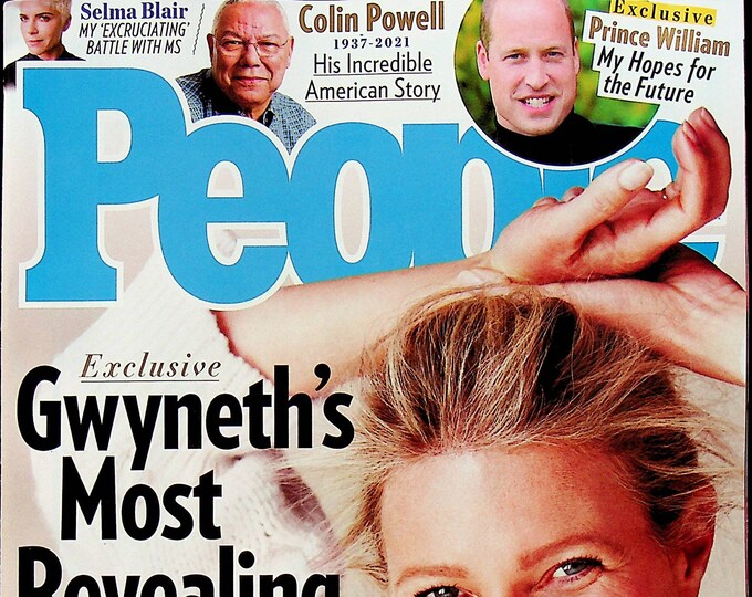 People November 1, 2021 Gwyneth Paltrow, Colin Powell, Selma Blair, Prince William (Magazine: Celebrity, General Interest)