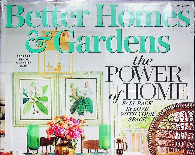 Better Homes & Gardens September 2020 The Power of Home  (Magazine: Home  and Garden)