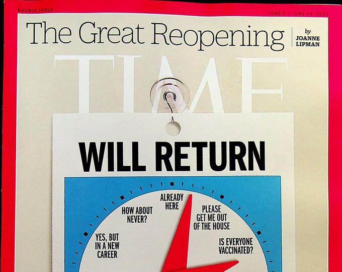 Time June 7-14, 2021 The Great Reopening (Magazine: Current Events, News)